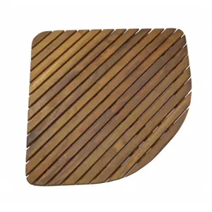 Shower Mat - Triangular, Oiled Finish