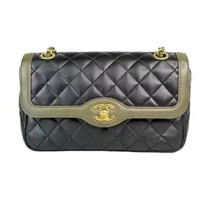 Pre-owned CHANEL Leather Crossbody Bags Black Classic Flap Chain Shoulder Bag Crossbody