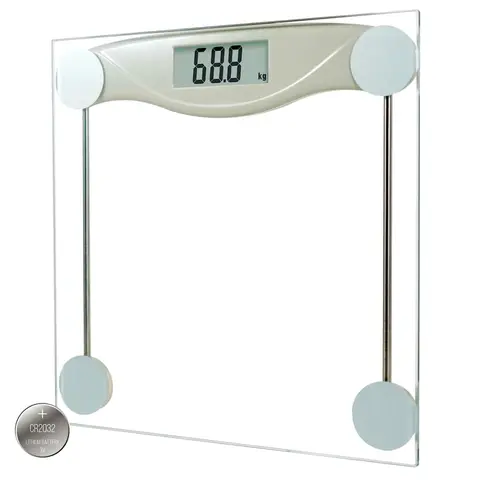 Digital Bathroom Scale for Body Weight, Precision Weighing Scale for Weight Loss, High Accuracy Measurements, 330 Pounds, Healthcare White
