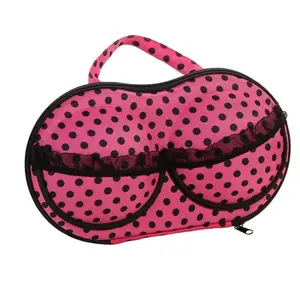 Travel Portable Bra Storage Case, Cute Lingerie Organizer with Lid for Easy Packing, Underwear Travel Essentials, Travel Organizer Bag