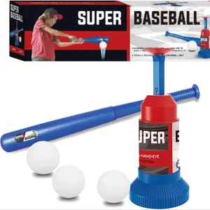 Baseball Toy Set, 1 Box Adjustable Bat & Ball & Baseball Tee, Outdoor Play Sport Toy for Boys Girls Kids, Baseball Tee Outdoor Toys