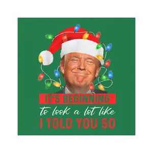 Donald Trump Christmas I told you so - VANCE, Kennedy, MAGA,  Car Magnet Black