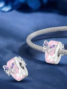 Butterfly & Flower Design Charm, Fashionable Jewelry Making Accessories for Women, DIY Jewelry Making Kit for Bracelet & Necklace