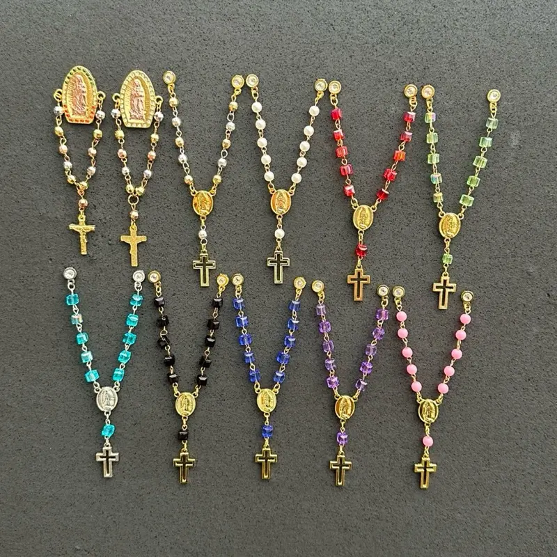 Virgen/San Judas/Cristo Chain Pins