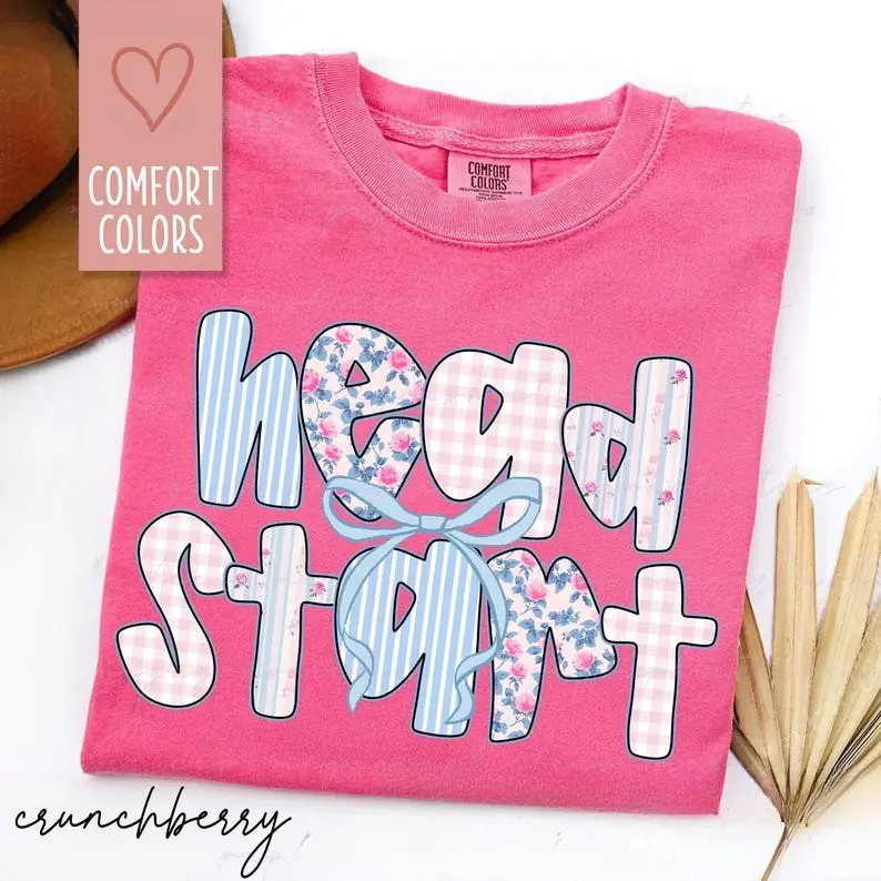 Comfort Colors Head Start Teacher Shirt, Early Childhood Education Shirt, Preschool Teacher T-Shirt, ECE Teacher T-Shirt, Full Colors, Full Sizes