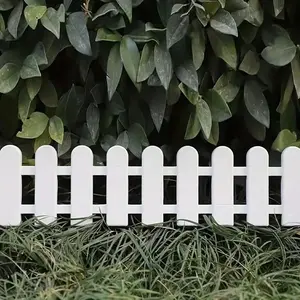 White Picket Fence, 6 Counts Outdoor Garden Fence, Decorative Fence for Outdoor Garden, Patio & Flower Bed, Home Decor Supplies