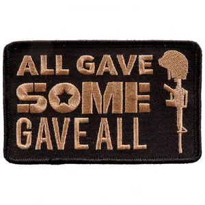 All Gave Some Embroidered iron on Sew on Patch (4.0 x 3.0)