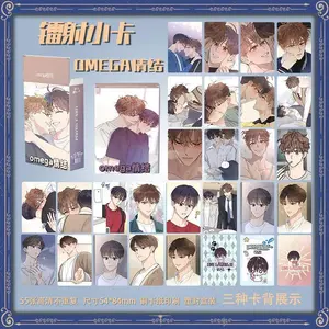 55 Pcs/Set Korean Manhwa Omega Complex Laser Lomo Card Taegyeom Yoonwoo Figure Collection Cards HD Photocard