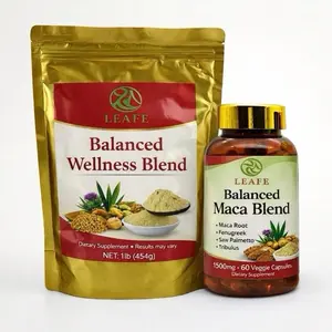 LEAFE Balanced Wellness Blend Powder Herbal Supplement Mix 454g Plant-based Protein Blend for Daily Nutrition & Smoothies - Healthcare, Fitness