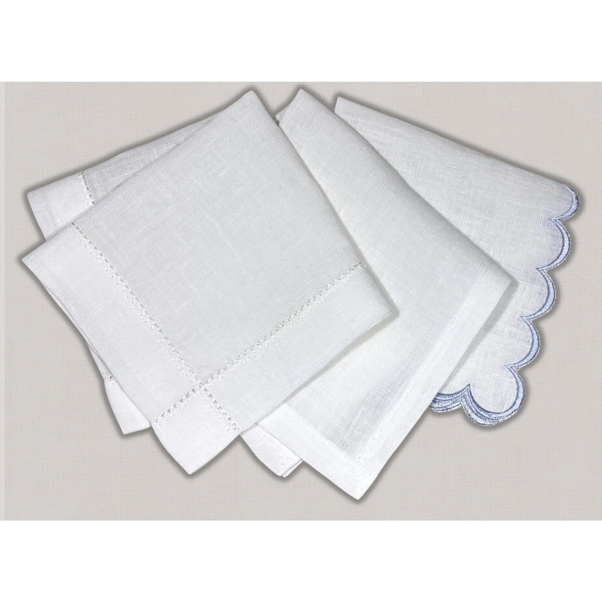 Custom Embroidered Linen Handkerchief