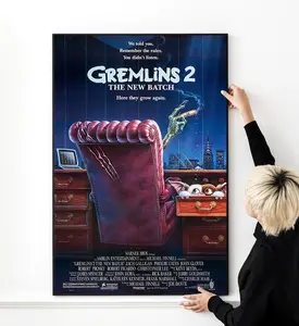 Gremlins 2 The New Batch Movie Poster High Quality Print Photo Wall Art Canvas Cloth Multi size