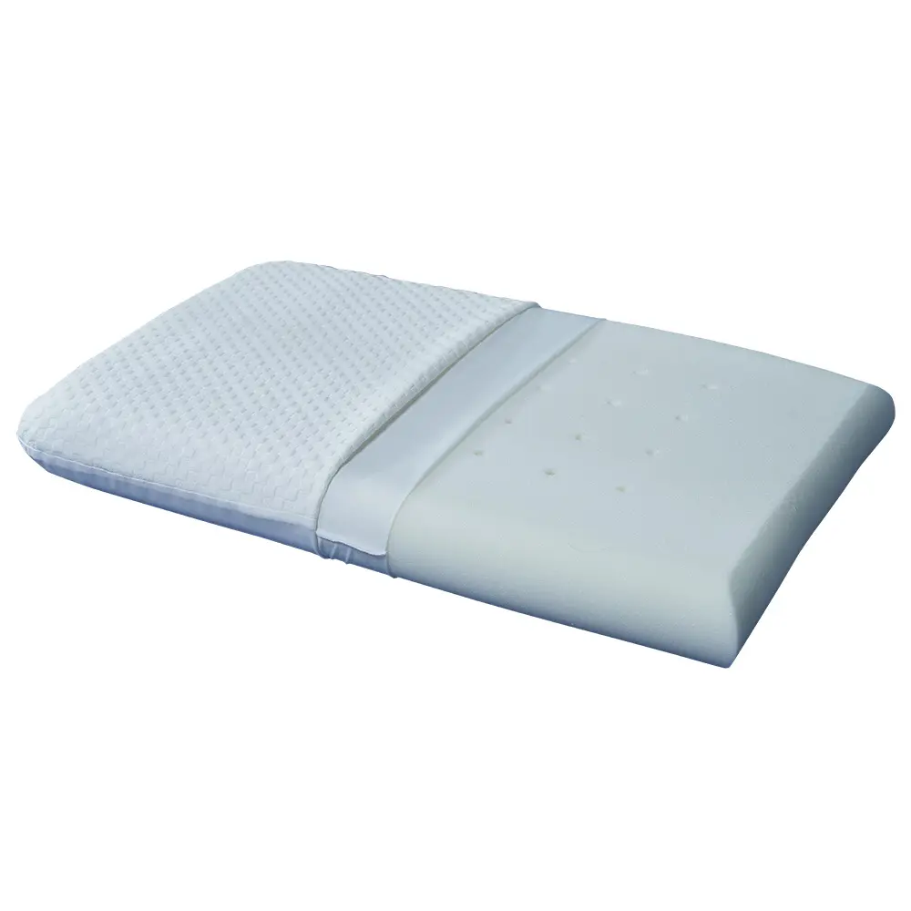 Deep Clean Hypoallergenic Pillow - 2.25" /2.75" Thin Standard head Pillow for Any Sleep Position, Memory Foam Pillow with Bamboo Fiber Pillowcase