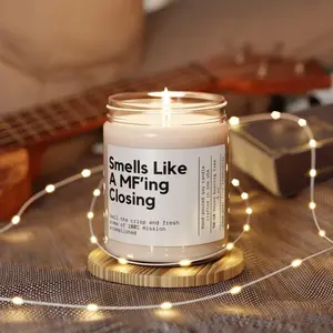 Personalized Real Estate Gift Custom Realtor Candle Salesperson Gift Real Estate Marketing Realtor Marketing Gift Realtor New House Buyer