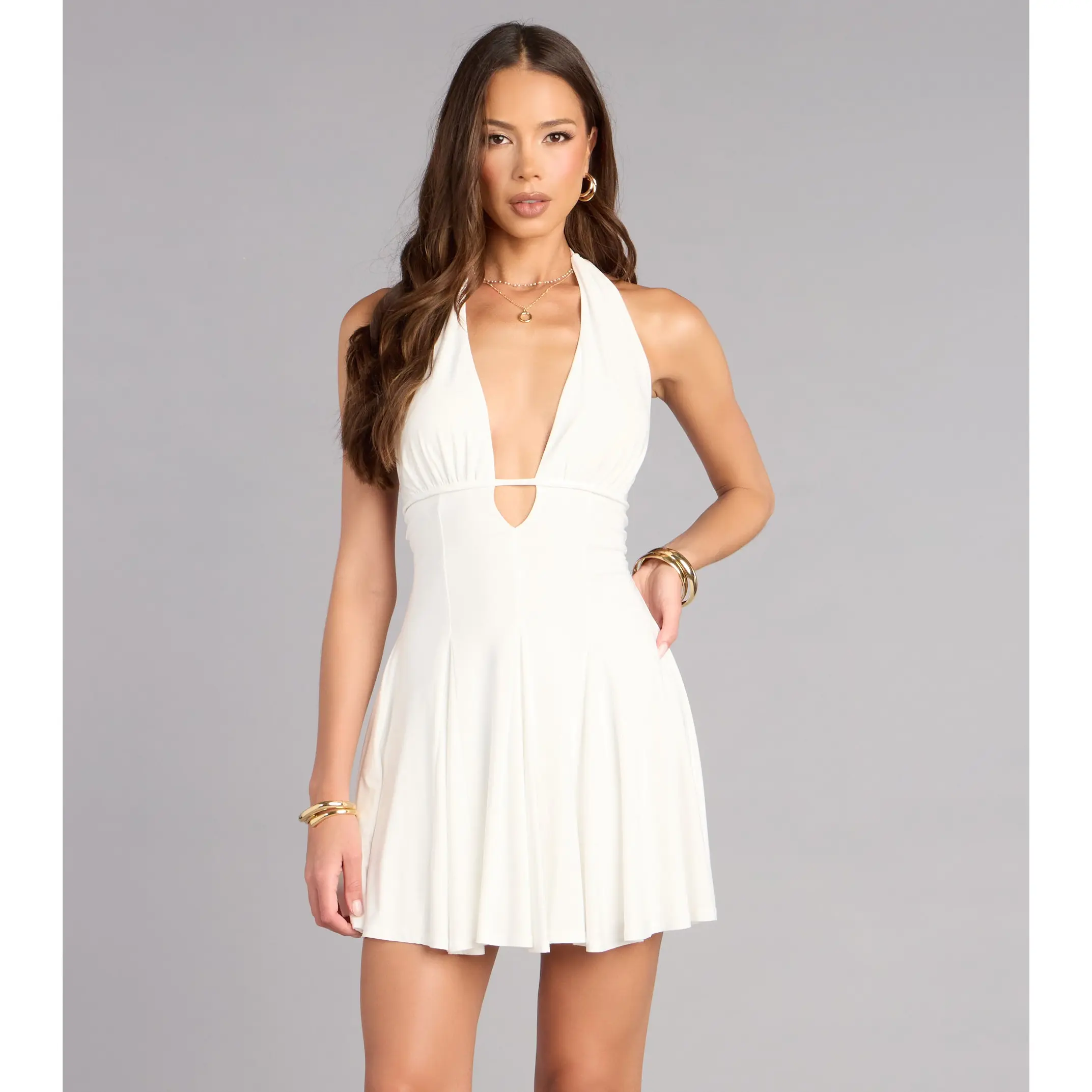 All This Allure Strappy Halter A-Line Skater Dress - TikTok Shop All This Allure Strappy Halter A-Line Skater Dress - TikTok Shop