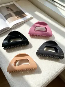 4PCS Soft Silicone Hair Claw, Anti-Drop Unbreakable Hair Clip, Square Hair Claw Clips for Women, Flexible Clawclip for Thick Hair, Lightweight Large Clip, soft hairpins, suitable for various occasions, 2026 New Design Hair Accessories, Hijab Hair Clip