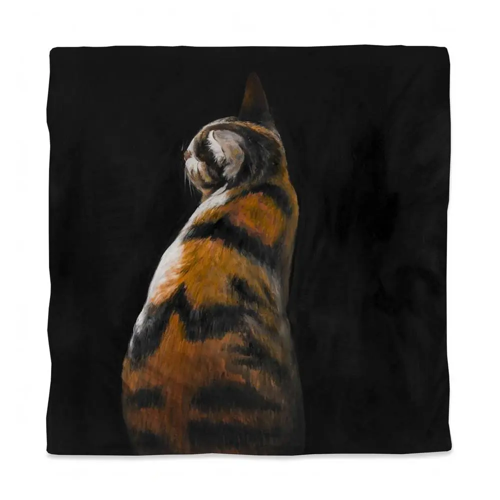 360 Stand Queen Size Brown Duvet Cover - Spotted Cat Animal Theme Microfiber Bedding, Soft Playful Textile Soft Furnishing for Home Decor, Microfiber Face, Playful Look, Decorative Duvet Cover, Pattern Duvet Cover