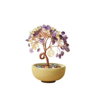 Amethyst Crystal Tree for Bedroom - Calming Energy, Better Sleep, Spiritual Healing Decor