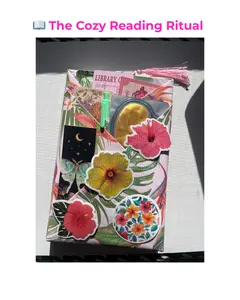 The Cozy Reading Ritual - Librarian Curated Book Bundle with Bookmarks Pen Stickers Skin Care & Personalized Card for Quiet Moments