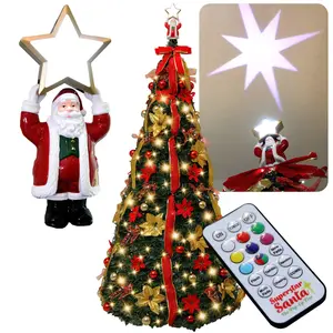 Superstar Santa Pop-Up Christmas Tree by Star Shower Superstar Santa Pop-Up Christmas Tree by Star Shower