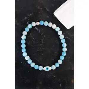 Evil Eye Larimar Bracelet