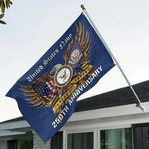 United States Navy 250th Anniversary Eagle Design Flag, Veteran Military Pride Patriotic Decor For Men Women, Decorations for Outdoor, Indoor, Yard, Garden, Porch, Lawn | 300326.C15860.ID00
