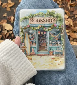 Beach Front Bookshop Nautical Vibes Kindle Insert for Clear Case – Aesthetic Book Lover Decor | Cozy Reading Accessory