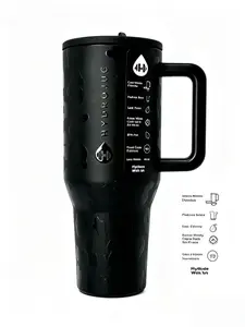 HydroJug 40oz Black Leopard Insulated Tumbler with Handle - HydroJug Traveler Stainless Steel Water Bottle, Keeps Ice Cold All Day, Leak-Proof Lid, Fits Cup Holders, Perfect for On-the-Go Hydration favorite child funny dad tumbler Heavy Duty Magnetic tikt