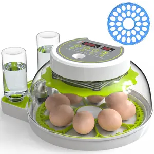 Egg Incubators for Hatching Chicks, Egg Incubator with Automatic Egg Turning and Humidity Control, Built-in Egg Candle, External Water-adding, Incubator for Chicken Eggs, Ducks, Goose, Quail