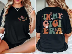 In My Gigi Era Shirt, Gigi Shirt, Grandma Shirt, New Grandma Tee, Grandma Gift, Mother's Day Gift, Comfortable Womenswear
