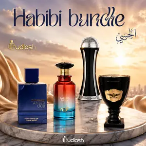 Habibi Bundle | Aviator Ibrahim + Lagoon Dreasms + Amber Oud Dubai Night + Winners Trophy | Eau De Parfum | Mens Fragrance | 400Ml | Saffron - Peppercom - Musk Fragrance Notes