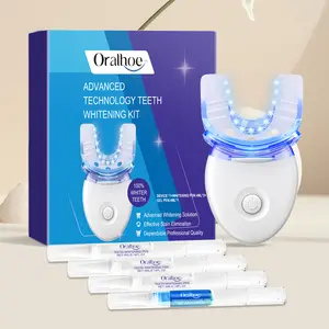 Teeth Whitening Kit with LED Light | Instant Stain Removal for Bright Smile