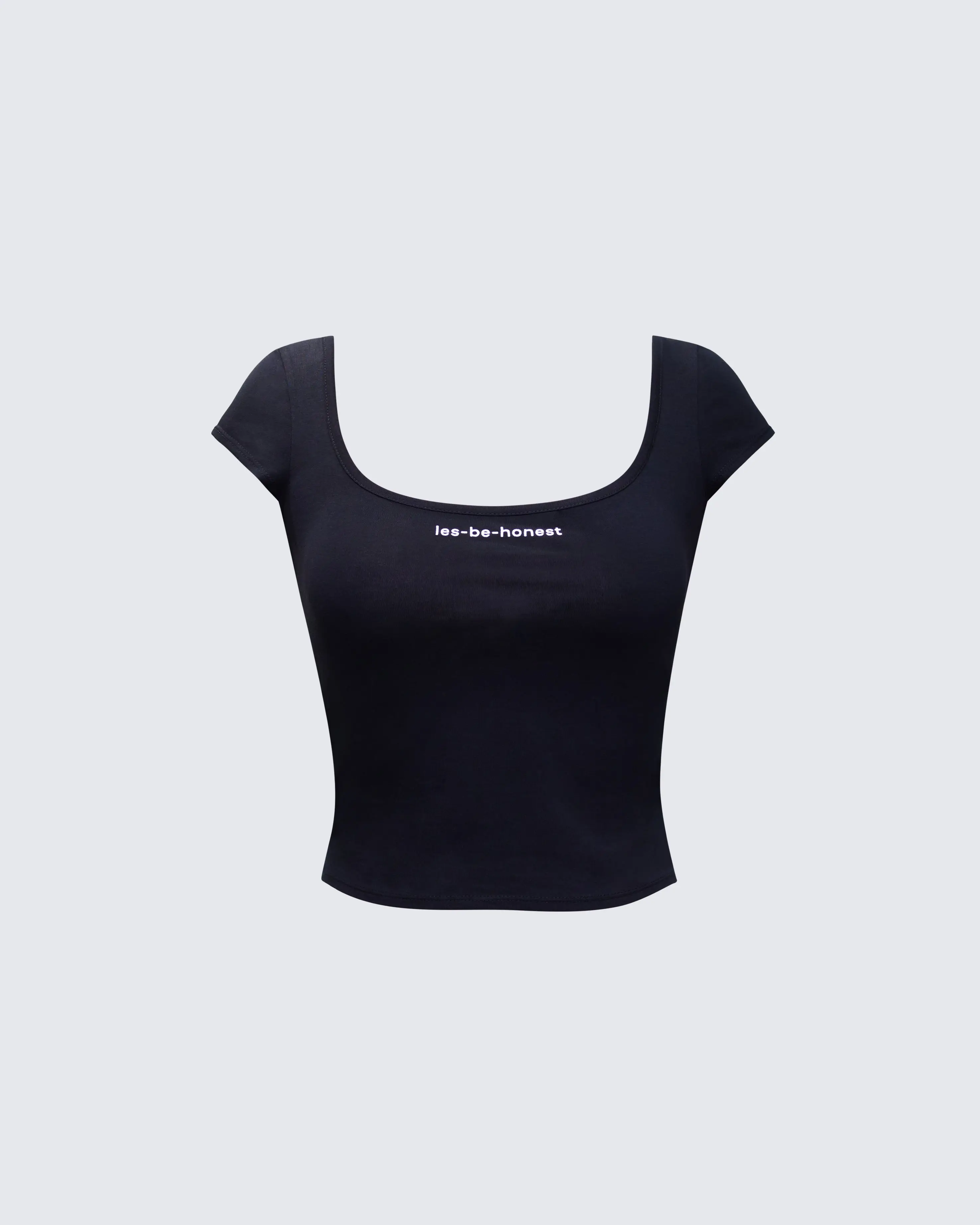 FINESSE Women's Fitted Graphic Crop Top with a Scoop Neck and Cap Sleeves in Soft Cotton-Elastane Fabric, Waist-Hugging, Casual
