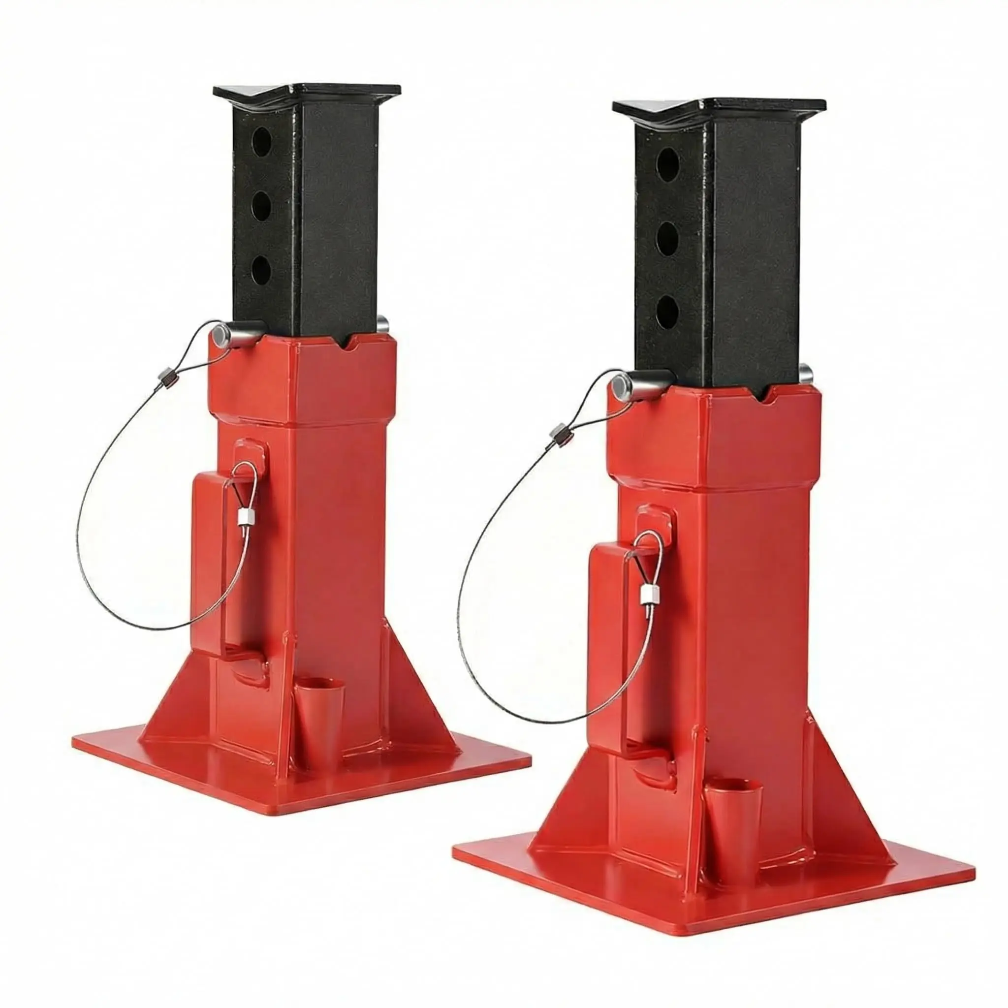 Garvee 2-Pack Heavy-Duty 12-Ton Pin Lock Jack Stands – Quick-Adjust 11-18.5" Height, Professional Garage Equipment for Trucks, RVs, Trailers & Automotive Vehicles – Durable & Secure – Safely Support Your Heavy Loads!