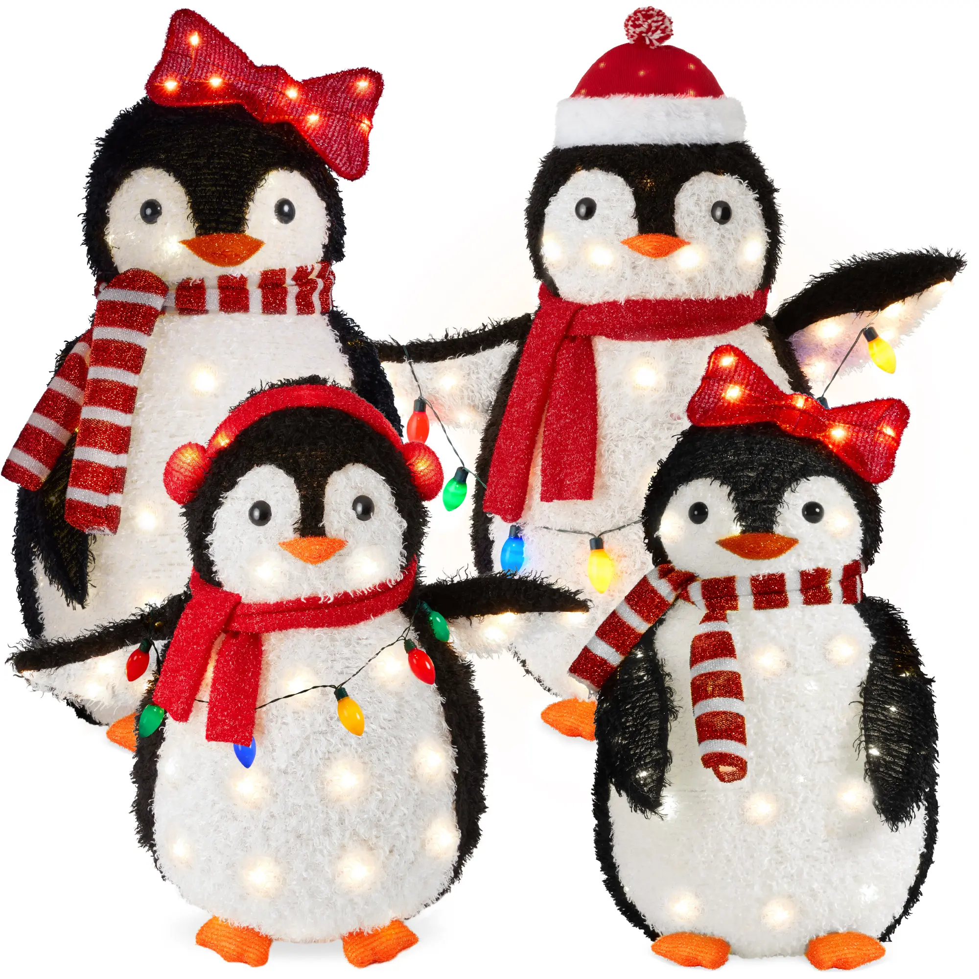 Best Choice Products 4-Piece Lighted 3ft Pop-Up Penguin Family Outdoor Christmas Decoration w/ 300 LED Lights Best Choice Products 4-Piece Lighted 3ft Pop-Up Penguin Family Outdoor Christmas Decoration w/ 300 LED Lights