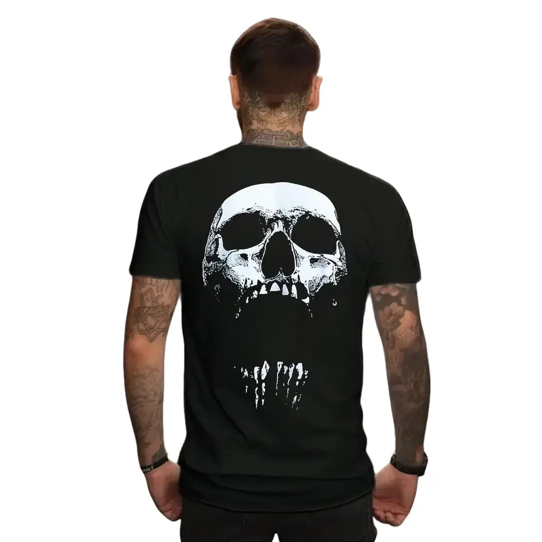 Men's Cotton Short-Sleeve Gym Fitness T-Shirt - Bodybuilding, Summer Training Top for Workout Jogging