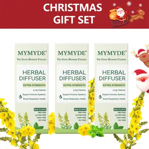 MYMYDE Thyme and mint extracts for lung detoxification and oral air freshening, herbal diffusion pen relaxation stick Solution