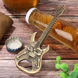 Skull Guitar Bottle Opener, Personalized Beer Opener, Unisex Beer Gift, Birthday Father's Day Christmas Present, Beer Accessories