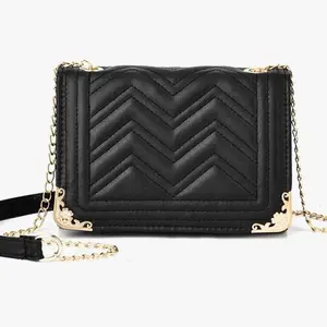 Leather Crossbody Chain Purse