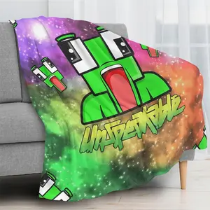 Unspeakable Galaxy Blanket: The Ultimate Cozy Throw for Unspeakable Gaming Fans  | Viral Minecraft Youtuber Merch