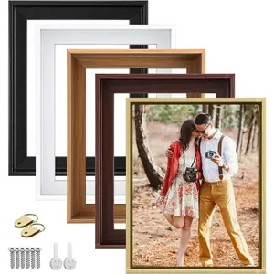 Canvas Floater Frame for 1.25 inch Deep Gallery Wrapped Canvas, Floating Picture Frame for Prints Wall Art Posters and Oil Paintings, with Hanging Kit 10X20 inch, Champagne Gold