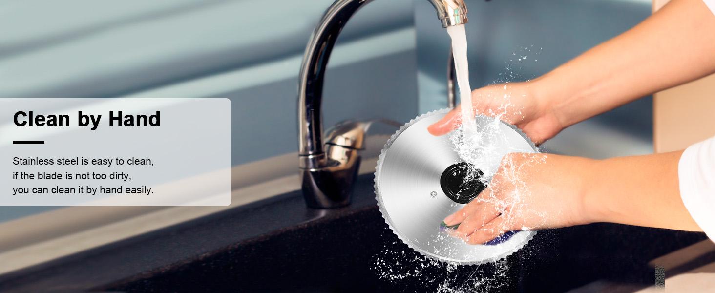 OSTBA Adjustable Electric Meat Slicer, 0-15mm Thickness, 7.5'' Removable Blade, Child Safety Lock, Easy to Clean, 200W with 2 Blades/ 150W / 200W