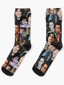 Timothee Chalamet Collage Design Socks
