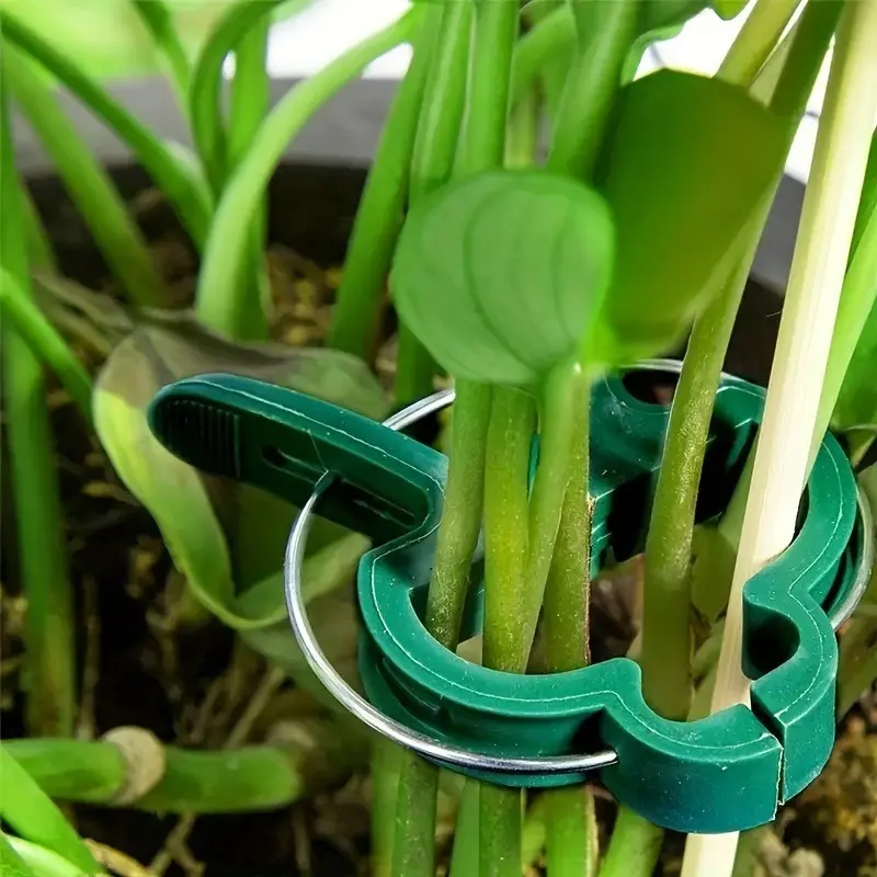 50pcs Plastic Garden Clips, Durable & Reusable, Ideal for Securing Plants, Flowers, Tomatoes, Essential Gardening Tools