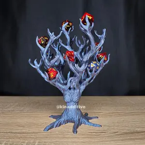 Dice Holder Tree Goddess - Dice Tray Decorative Rack Display Organiser for Tabletop RPG & DND, Lightweight & Durable