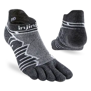 Injinji Ultra Run No-Show Wool in Slate