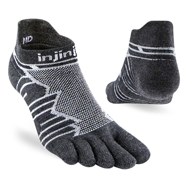 Injinji Ultra Run No-Show Wool in Slate
