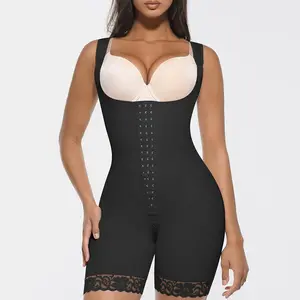 FeelinGirl Fajas Colombianas Shapewear Tummy Control Postpartum Body Shaper Butt Lifter Bodysuit with Zipper Crotch Springtok