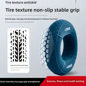 Silicone Finger Grip Circle Adult Wrist Grip Hand Strength Rehabilitation Training Double Strength