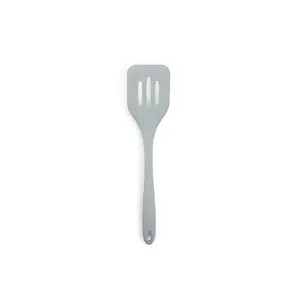 212 MAIN Core Kitchen 6012636 Silver Silicone Slotted Turner Set, Kitchen Utensils with Silicone Spatula