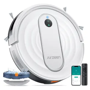 Airzeen 3-in-1 Self-Charging Robot Vacuum Cleaner & Mop, Strong Suction Carpet Auto-boost Robotic Vacuum Cleaner, Self-Charging, APP-Controlled ,  Obstacle Avoidance, LiDAR Navigation, No-Go Zones,  gift